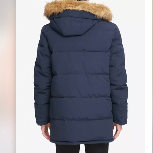 Tommy Hilfiger Long Snorkel Navy Artic Hooded Coat Parka - Picture 3 of 14